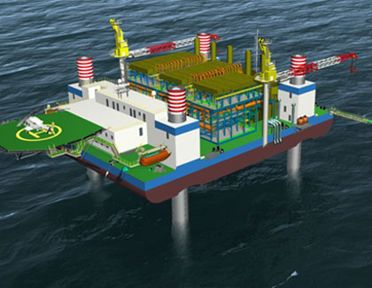 CP-300GC自升式天然气压缩平台