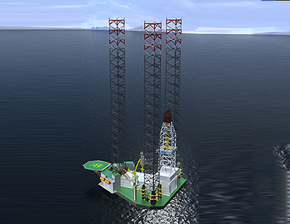 CP-375自航自升式修井平台